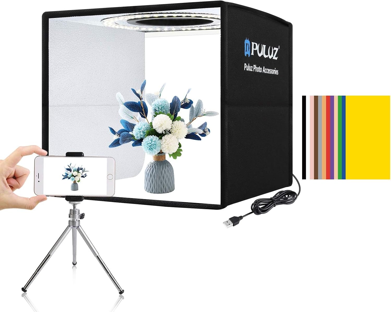 Photography Video Lighting Kit - ضوء فيديو LED RGB مع تحكم