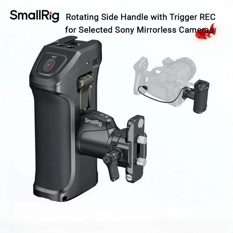 Nikon Camera Z50 - SmallRig 3893 مقبض جانبي دوار مع