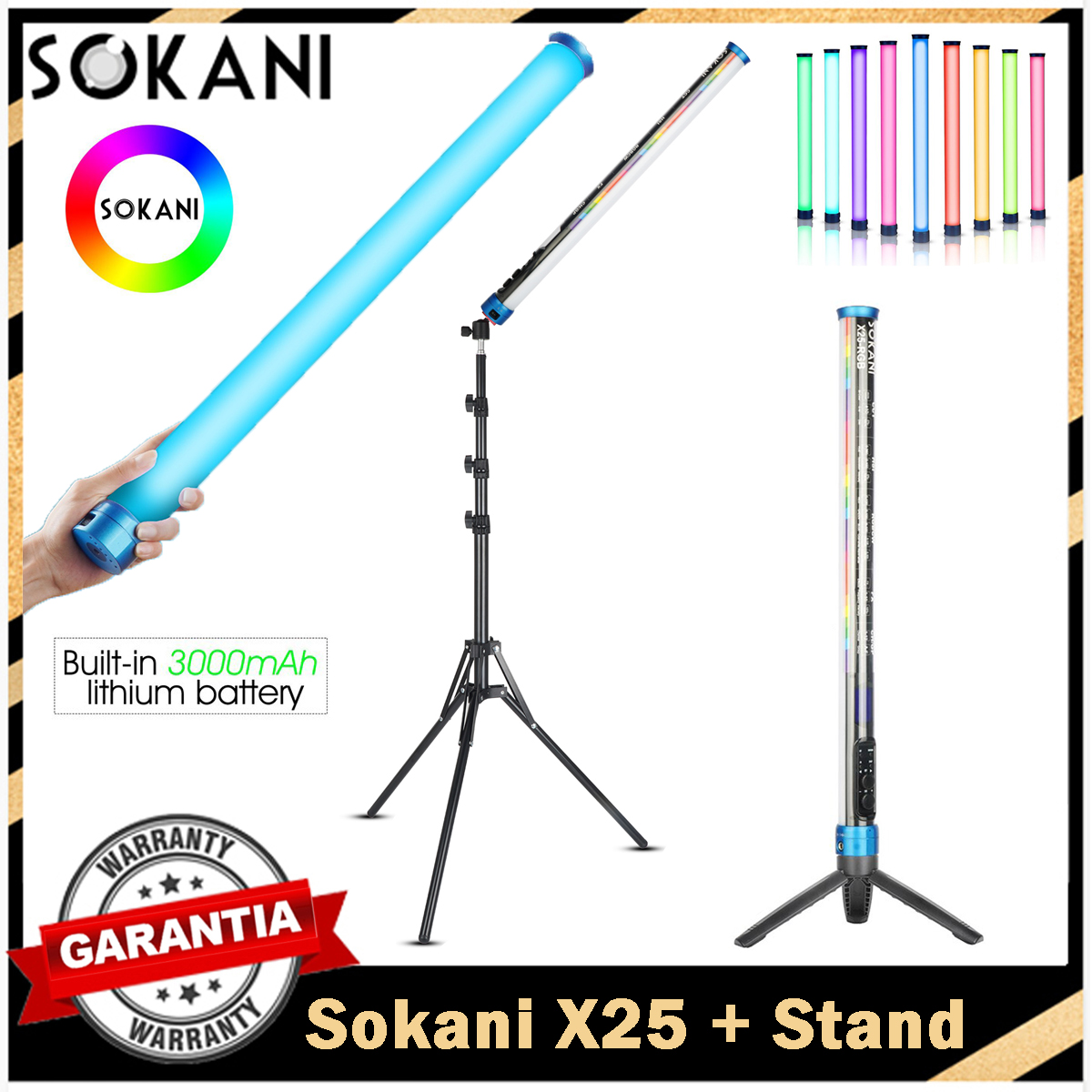 Photography Lighting Youtube - Sokani X25 RGB LED الفيديو الضوئي