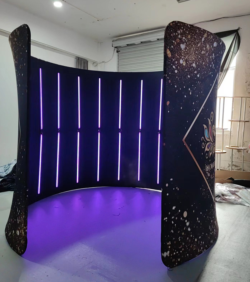 Photography Lighting Kit With Backdrop - خيمة تصوير 360 درجة مع إضاءة