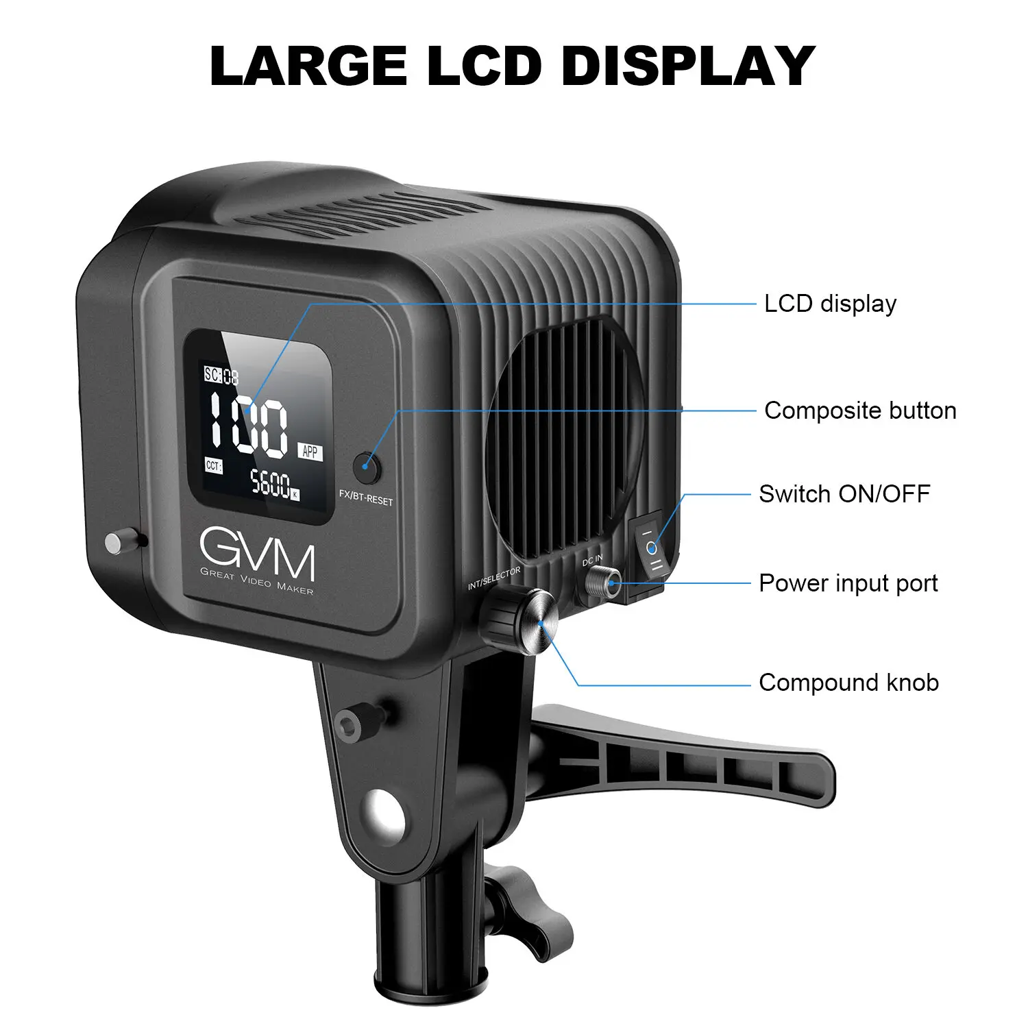 طقم إضاءة فيديو LED نهارية GVM - مراجعة Photography Video Lighting Kit وسعره
