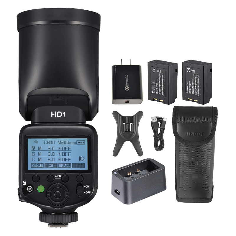 طقم إضاءة فلاش كاميرا JINBEI H - مراجعة Photography Lighting Flash وسعره