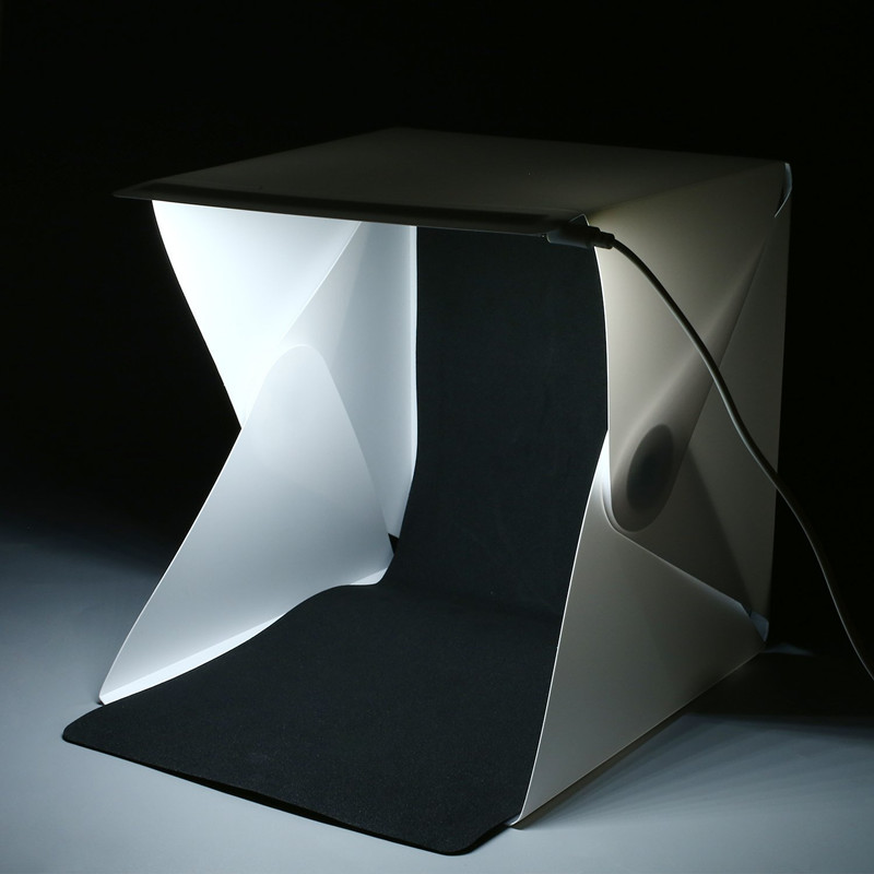 صندوق استوديو تصوير محمول صغير - مراجعة Photography Lighting Kit With Backdrop وسعره