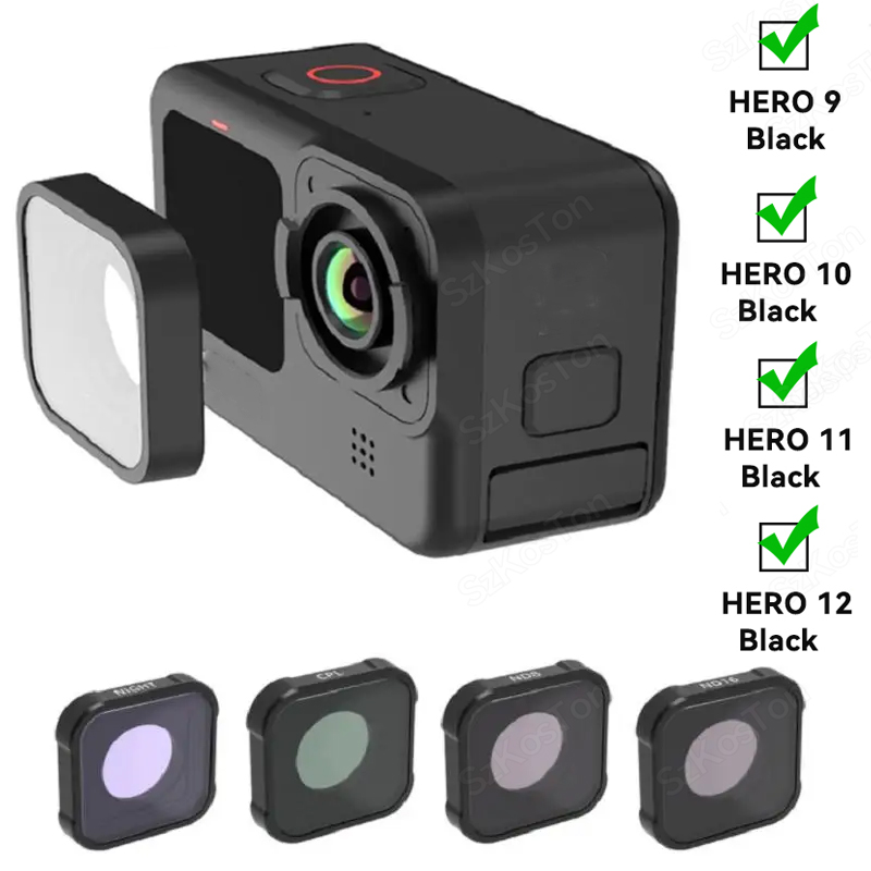 طقم مرشح عدسة ل GoPro بطل ، CP - مراجعة Gopro Action Camera Hero 12 Black وسعره
