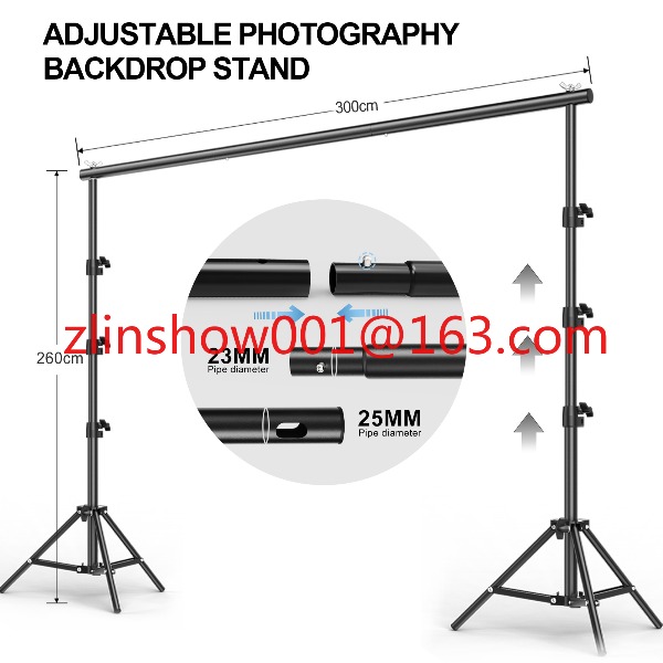 معدات استوديو الصور 2.6*3 م/2* - مراجعة Photography Lighting Kit With Backdrop وسعره