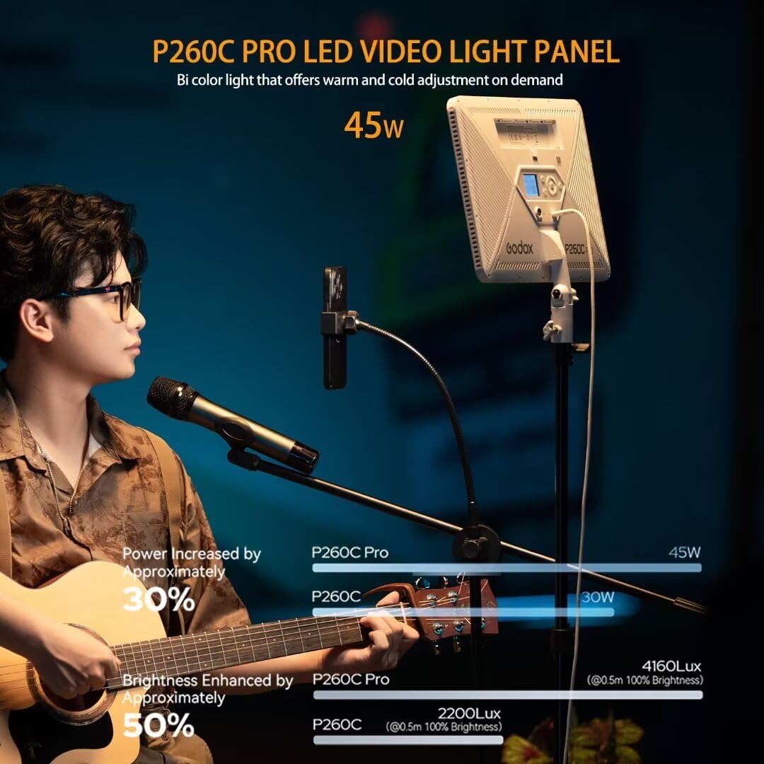 Godox P260C Pro LED لوحة إضاءة - مراجعة Photography Lighting Youtube وسعره