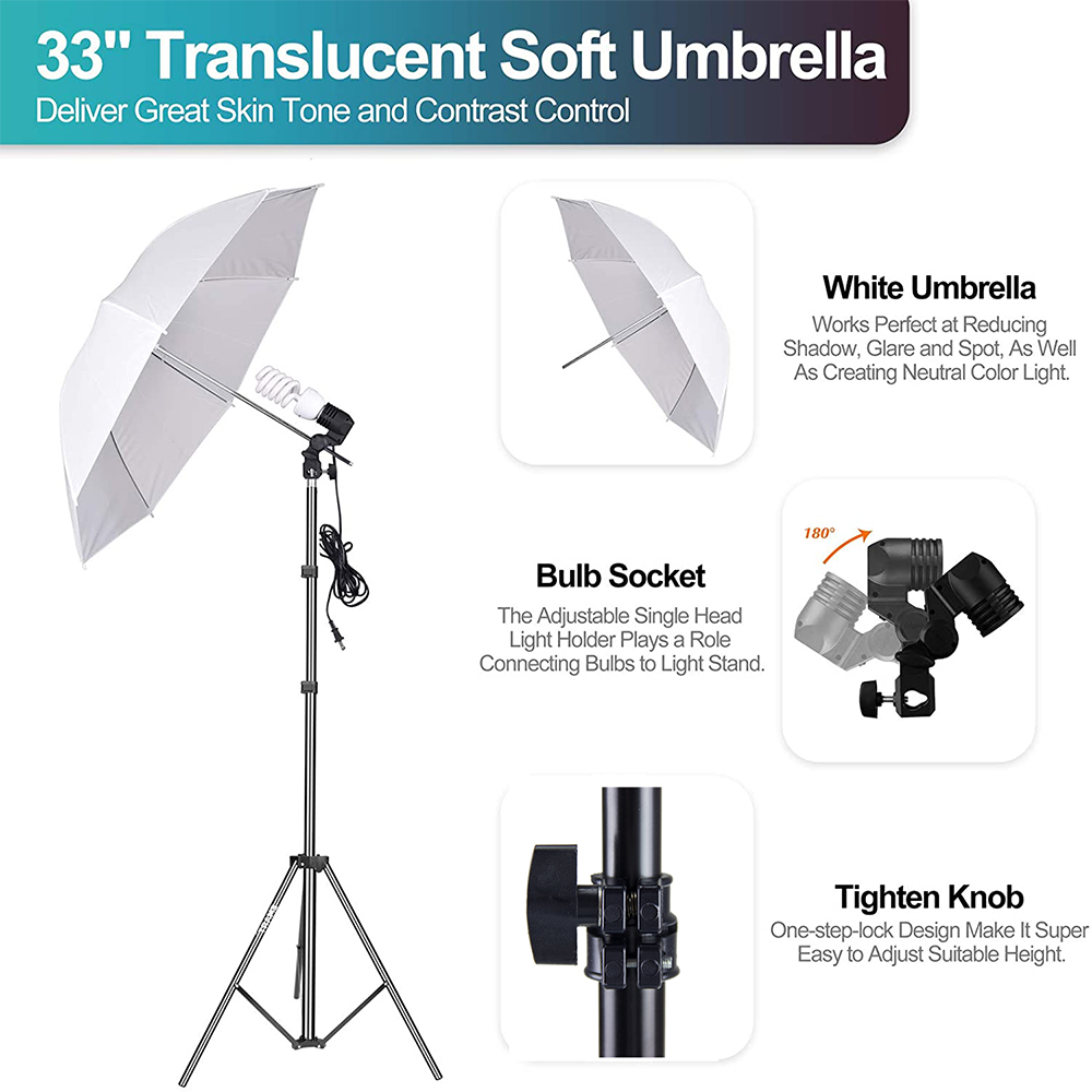 مجموعة معدات استوديو الصور الف - مراجعة Photography Lighting Kit With Backdrop وسعره