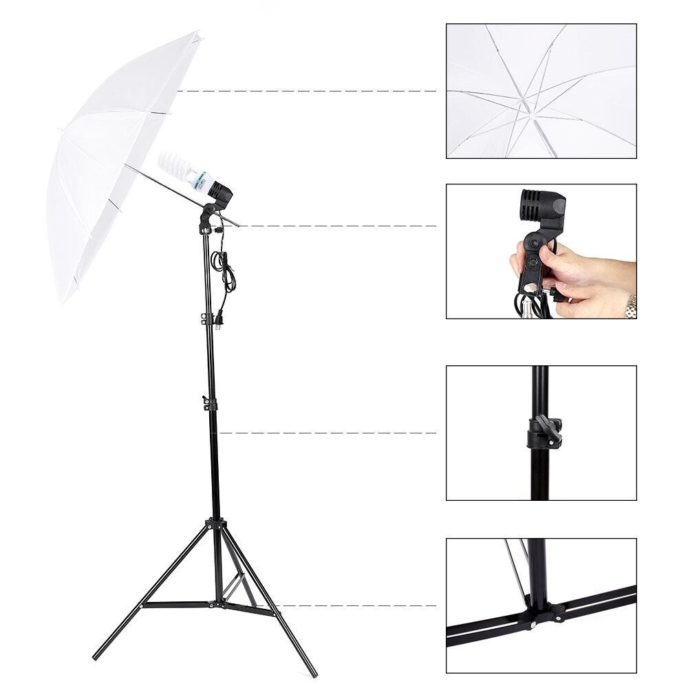 مجموعة إضاءة استوديو التصوير ا - مراجعة Photography Lighting Kit With Backdrop وسعره